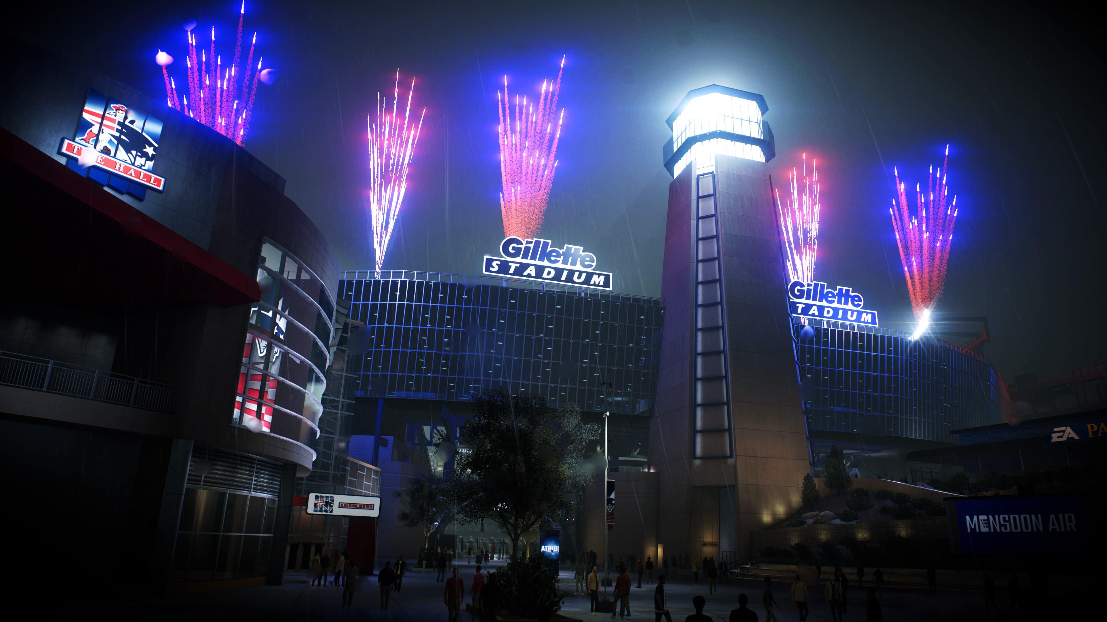 T E L V Gillette Stadium Gillette TADIUM EA PA KE.. CINIIN - MENSOON AIR ALPO