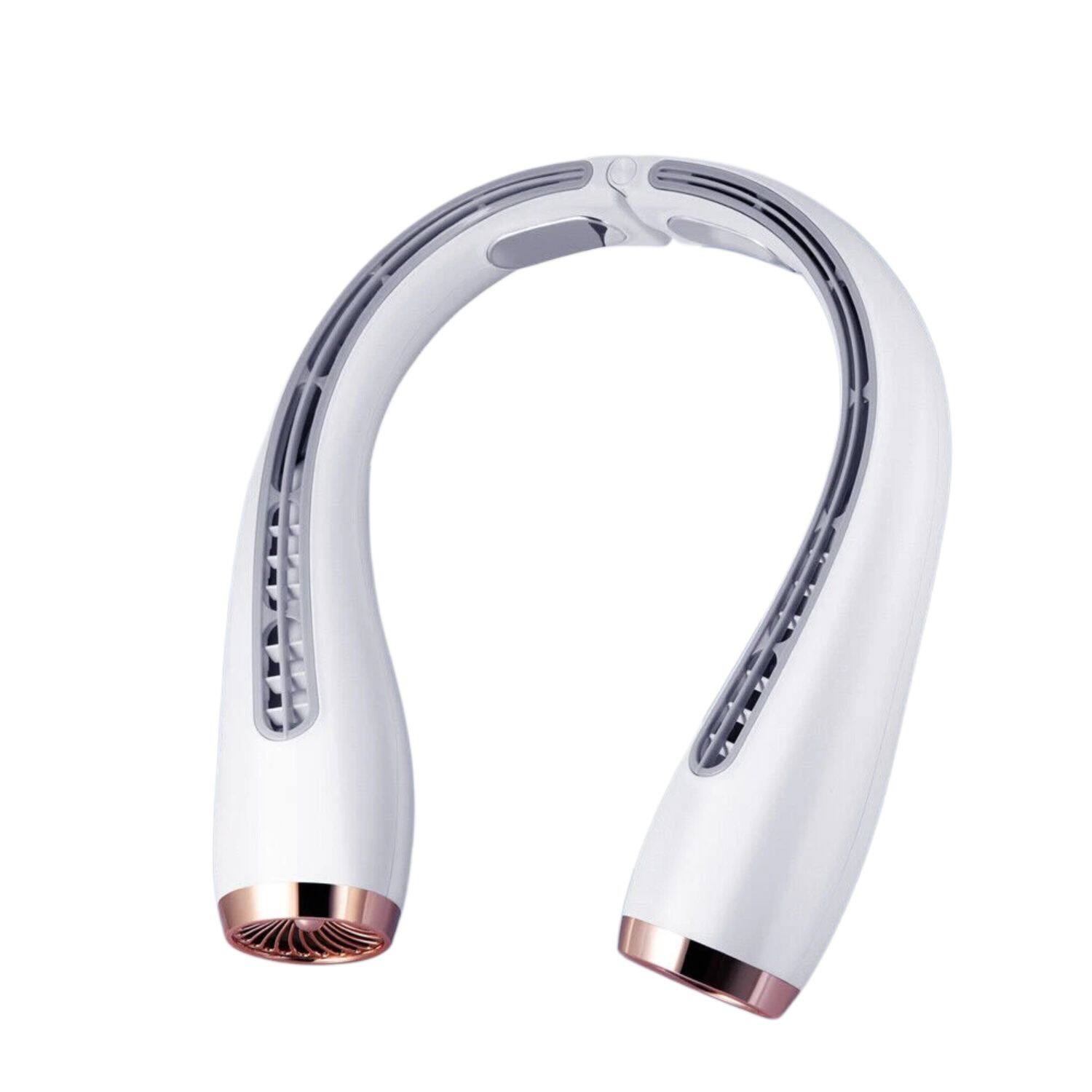 Front. Stock Preferred - Hands-Free USB Neck Fan – Quiet, 360° Cooling for Indoor & Outdoor Use.