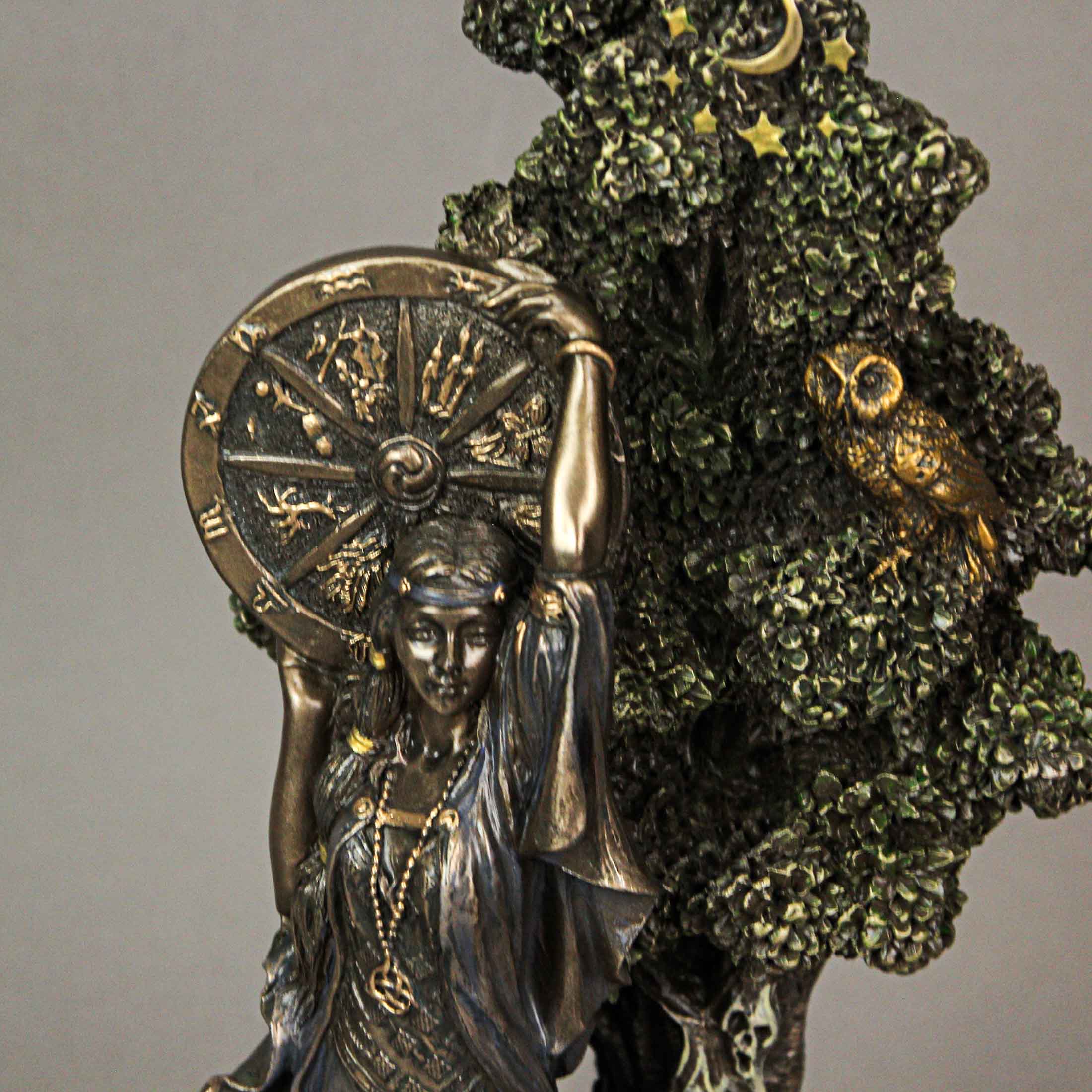 Alt View 9. Veronese Design - Arianrhod, Celtic Goddess of Fertility and Fate Bronze Finish Statue - Multicolored.