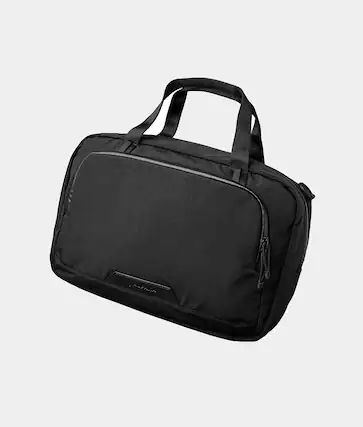 Front. ALPAKA - Bravo Brief 16 Inch Laptop Briefcase,Messenger Bag for Men and Women, Business Shoulder Bag for Work Travel - Black Axoflux 400D Ripstop Nylon.