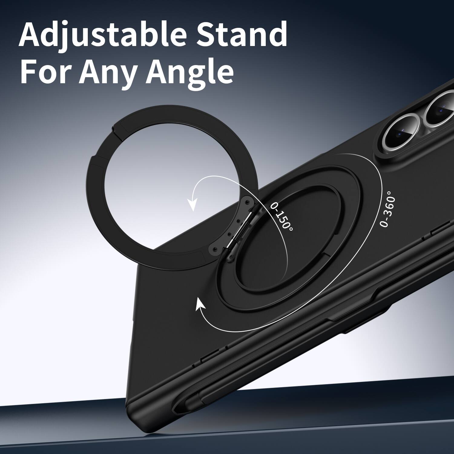 Dteck for Samsung Galaxy Z Fold5 Matte Hard PC Case,Shockproof Hinge ...