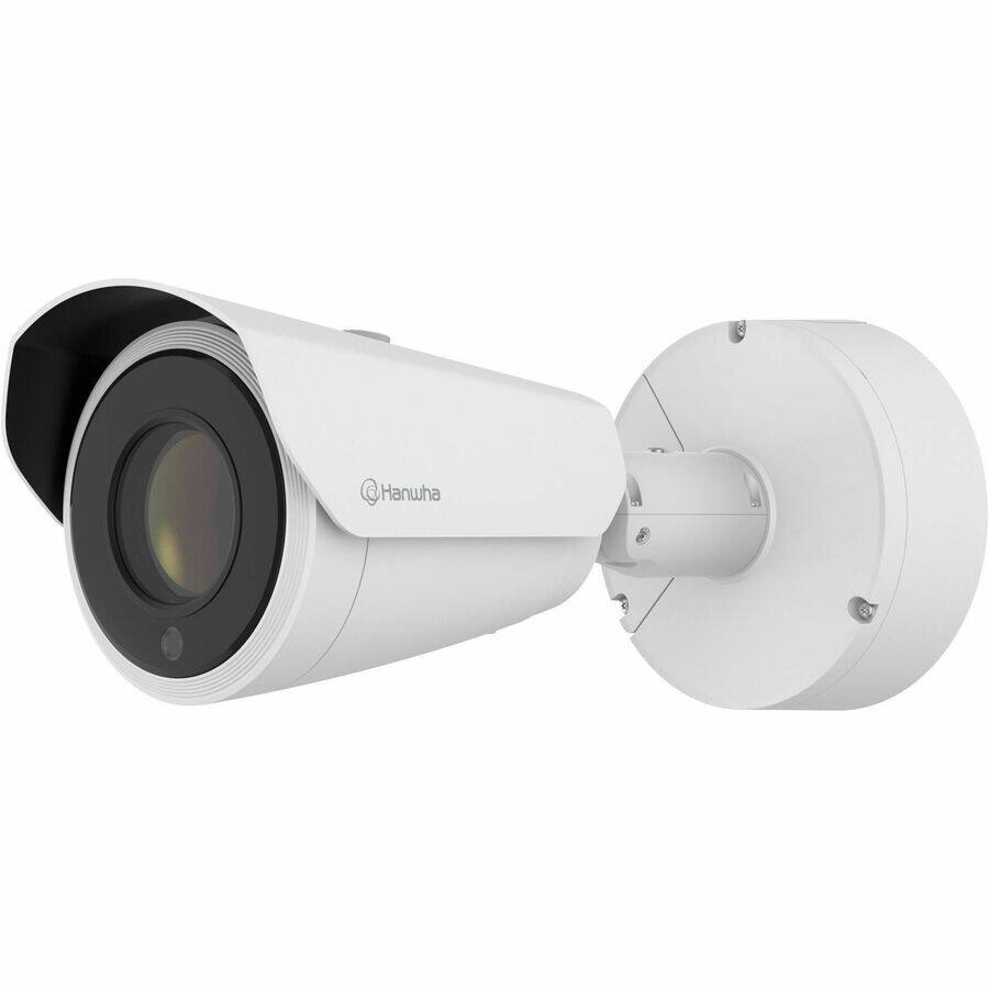 Alt View 4. Samsung - Hanwha PNO-A9311R 4K Network Camera - Color - Bullet - White - 229.66 ft Infrared Night Vision - H.264, H.265, MJPEG - White.
