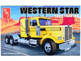 Skill 3 Model Kit Western Star 4964 Truck Tractor 1/24 Scale Model by AMT - Yellow