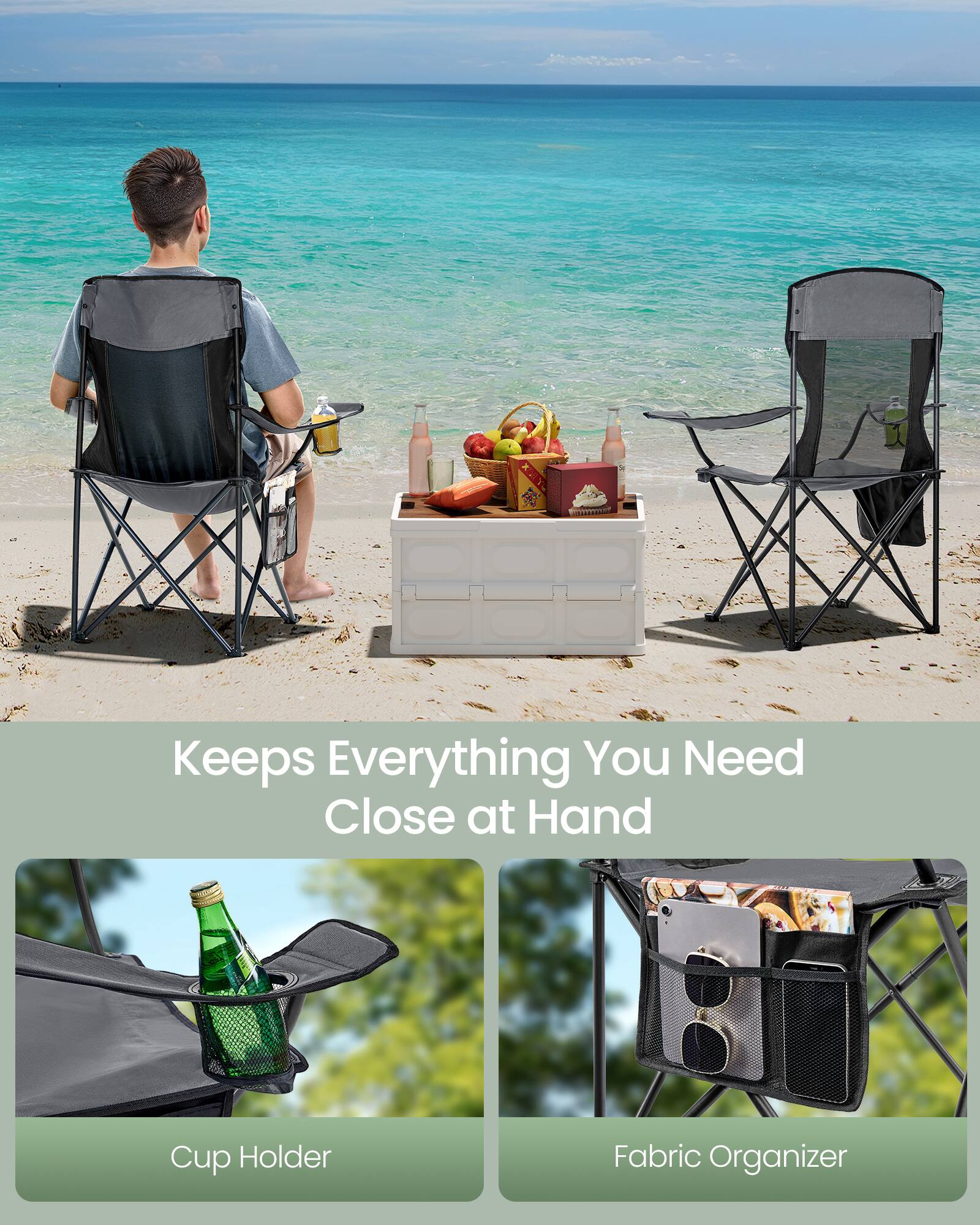 Keeps Everything You Need Close at Hand

Cup Holder

Fabric Organizer