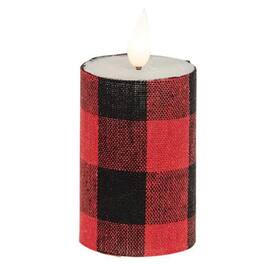 BreeBe - *Lodge LED Votive 2" x 4.25" - Red, Black