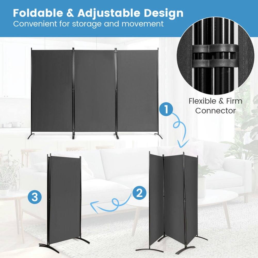 Foldable & Adjustable Design  
Convenient for storage and movement  

1. Flexible & Firm Connector  
2.  
3.
