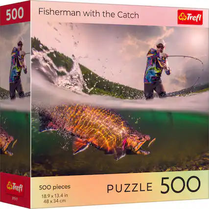 500 Fisherman with the Catch
Trefl
37517
500 pieces
18.9 x 13.4 in
48 x 34 cm
PUZZLE
500