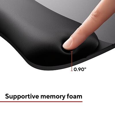 0.90"  
Supportive memory foam