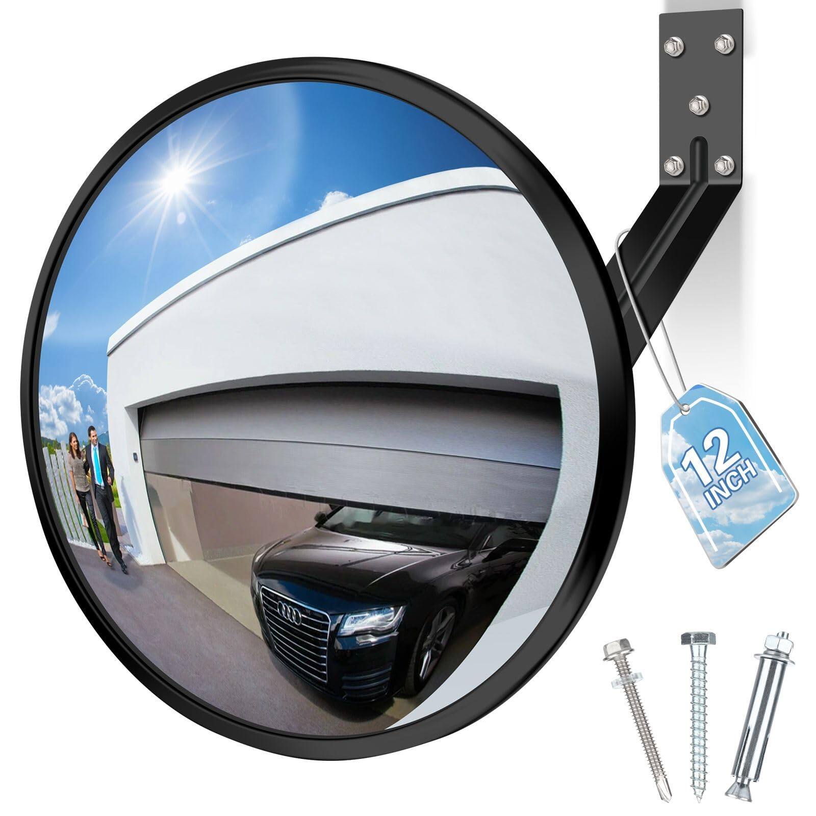 Comfort Essence - Convex Mirror Adjustable Wide Angle View Indoor Security Corner Blind Spot For Warehouse Office Parking G - Default