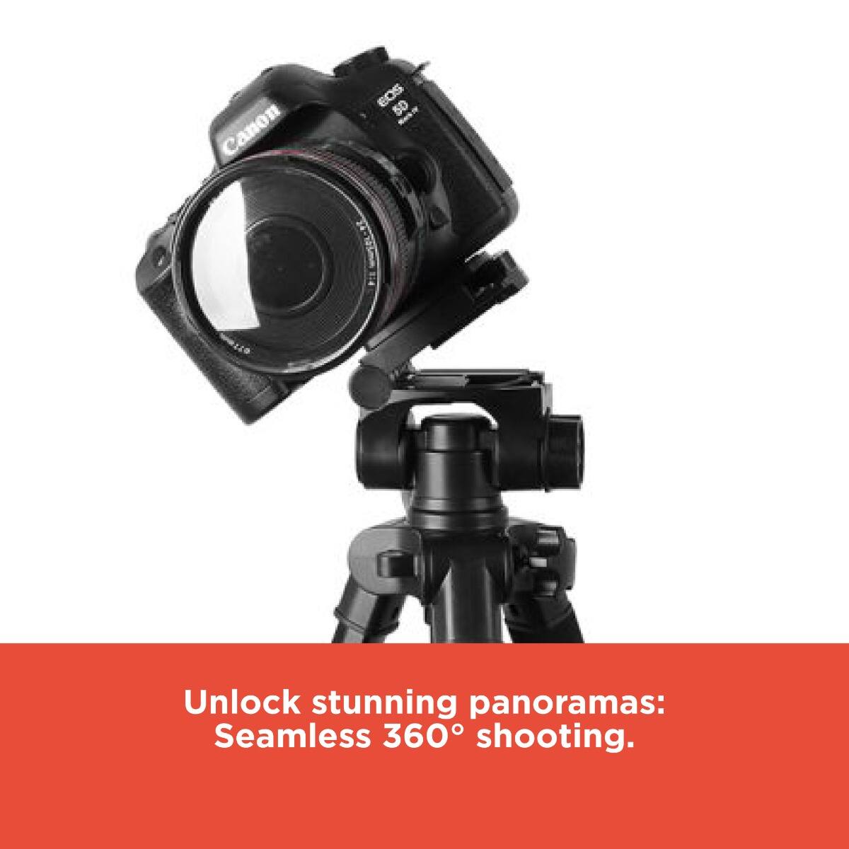 Unlock stunning panoramas: Seamless 360° shooting.