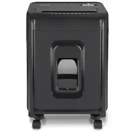 Aurora - AU1035XA 10-Sheet Crosscut Paper/Credit Card Shredder with 4-Gallon Pullout Wastebasket - Black