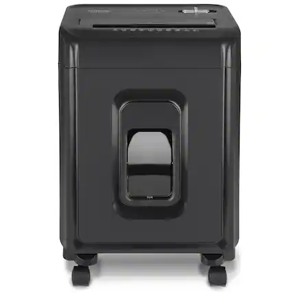 Front. Aurora - Aurora AU1035XA 10-Sheet Crosscut Paper/Credit Card Shredder with 4-Gallon Pullout Wastebasket - Black.