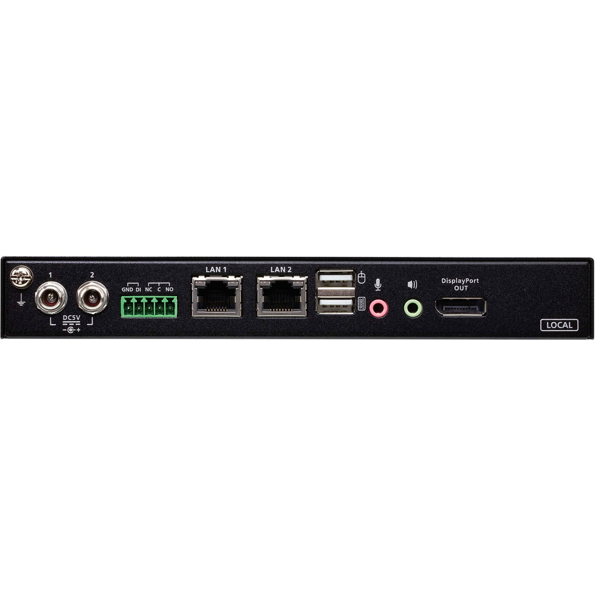 1
2
GND DI NC NO
DC5V
LAN 1
LAN 2
DisplayPort OUT
LOCAL