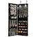 Alt View 19. Costway - Wall Mount Mirrored Jewelry Cabinet Organizer LED Lights - Brown.