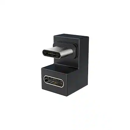 Front. UPERFECT - UPERFECT USB-C to USB-A Adapter, 180° U-Shape, 4K/144Hz 10Gbps, Laptop Monitor.