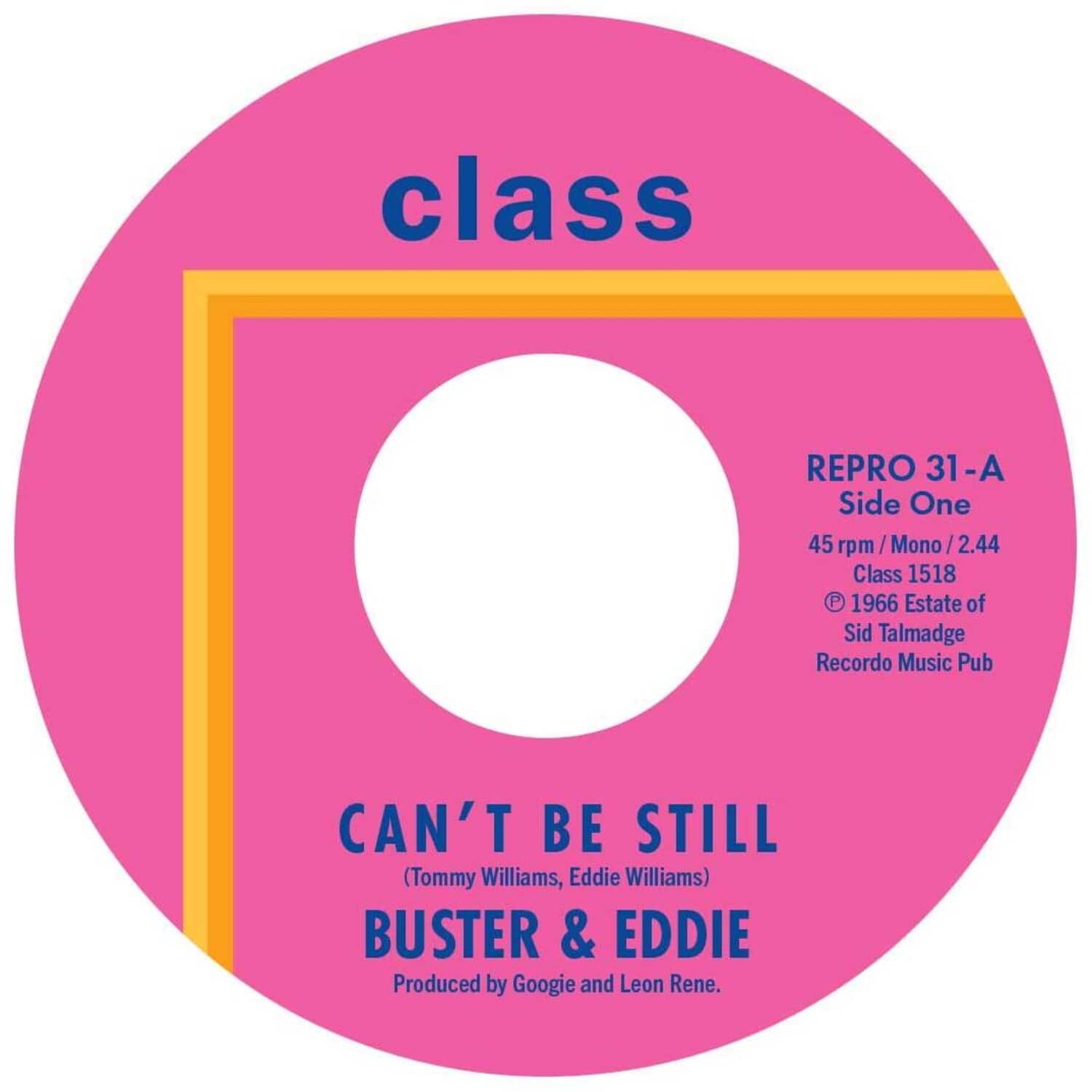 Buster & Eddie - Can't Be Still / There I Was   - 7-INCH SINGLE [7 inch Vinyl Disc] price history on PriceWatchPro