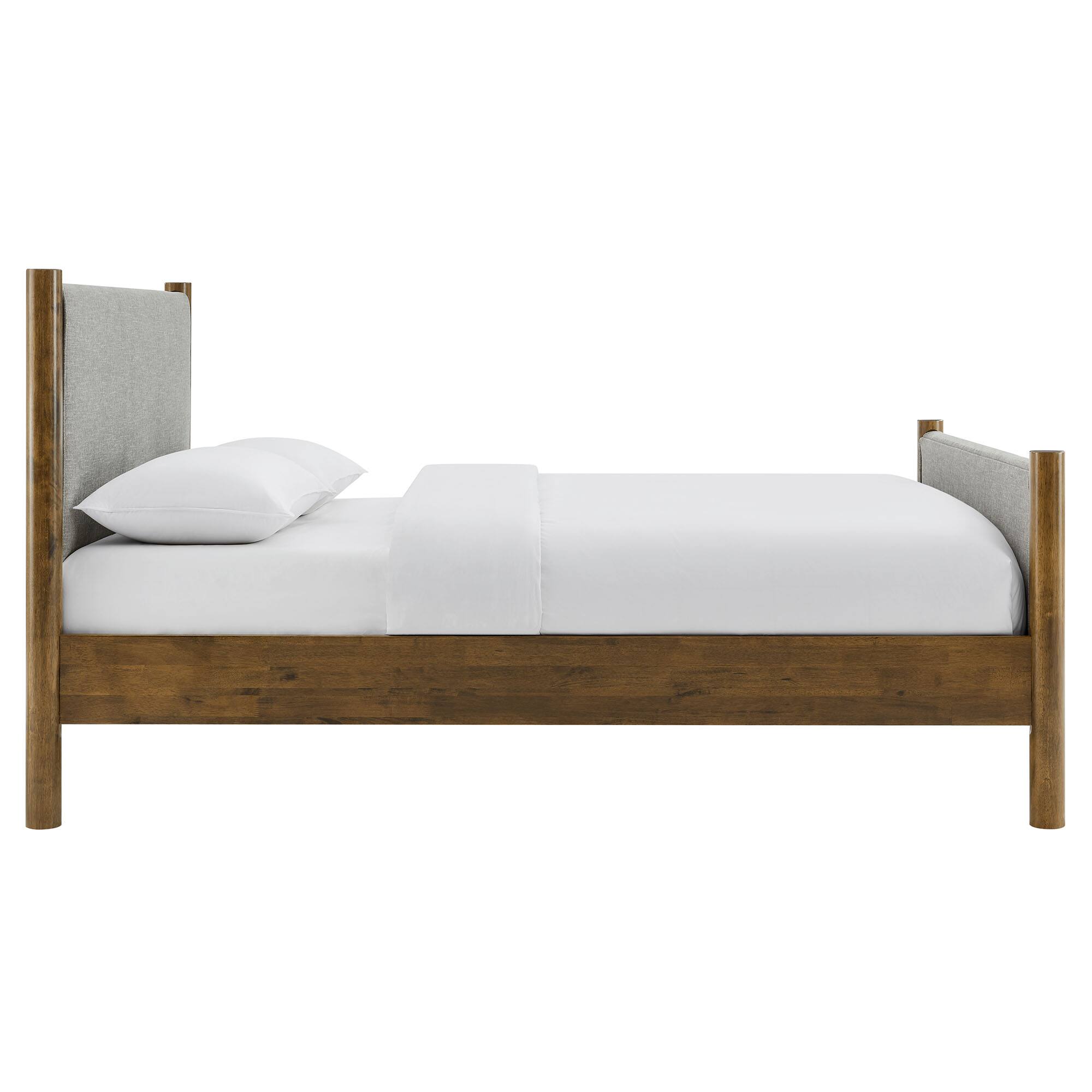 Alt View 1. Modway - Alva Queen Wood Canopy Platform Bed - Brown.