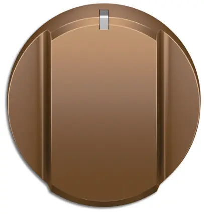 Front. Fisher & Paykel - Pro Range Dial Kit, 48", Hybrid, Dark Copper - Compatible with RHV3-484 - Dark Coper.