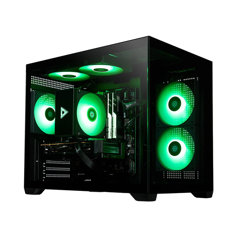 Alt View 4. STORMCRAFT - Gaming PC SIRIUS Intel i7 14700F NVIDIA GeForce RTX 5060 2TB SSD 32GB 6000MHz RGB - Windows 11 Home - Black.