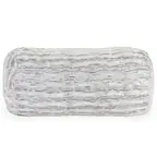 Front. Jaxx - Jaxx Grand Lounger 7 Foot Bean Bag Sofa - Luxe Faux Fur, Silver Fox - Luxe Faux Fur - Silver Fox.