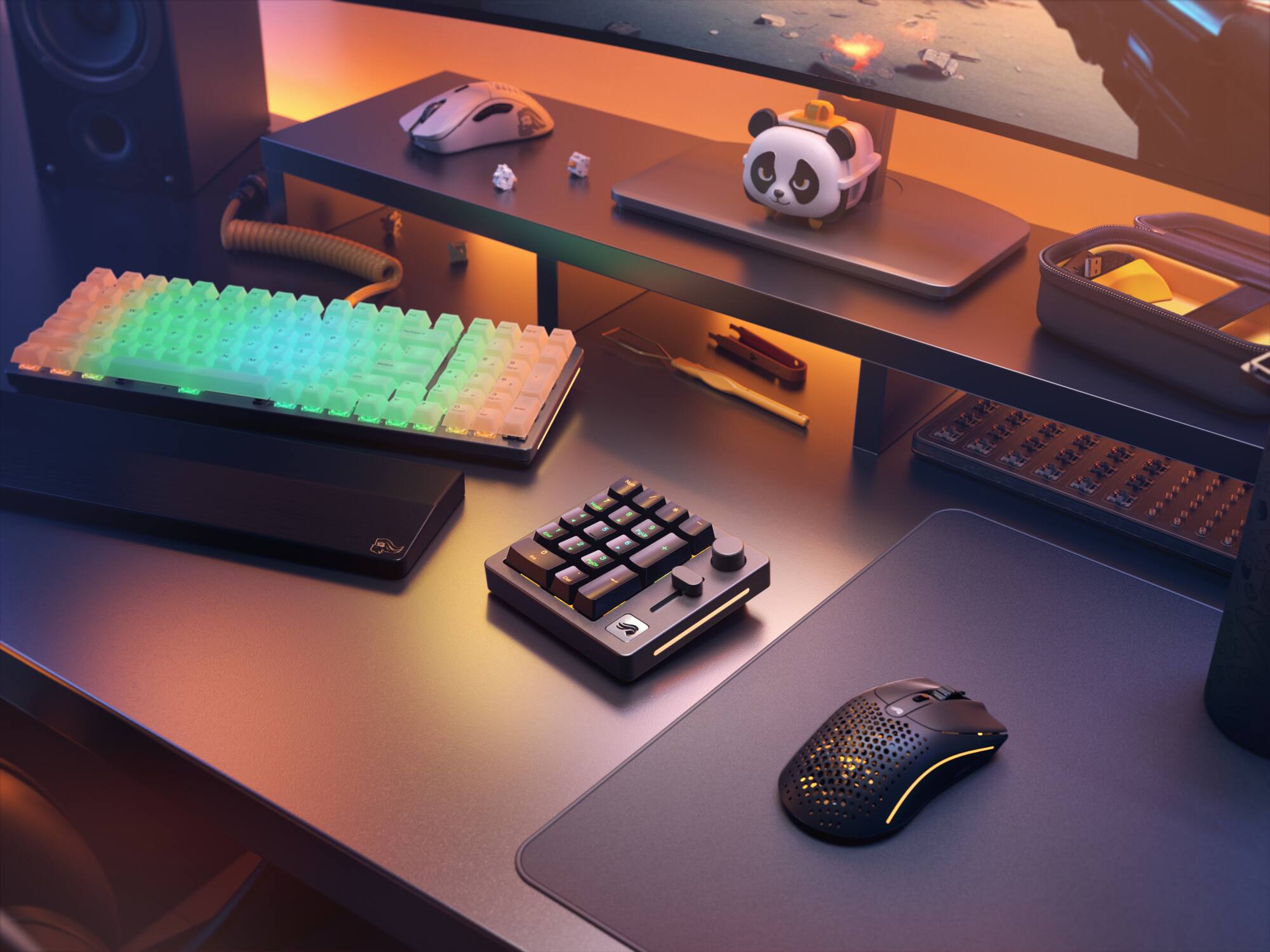 Alt View 15. Glorious - Model O 2 Lightweight Wireless Optical Gaming Mouse with BAMF 2.0 Sensor - Matte Black.