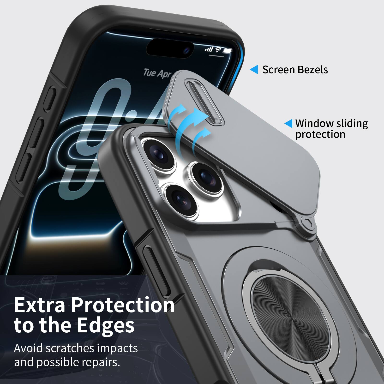 Tue Apr: If all a Screen Bezels Window sliding protection Extra Protection to the Edges Avoid scratches impacts and possible repairs.