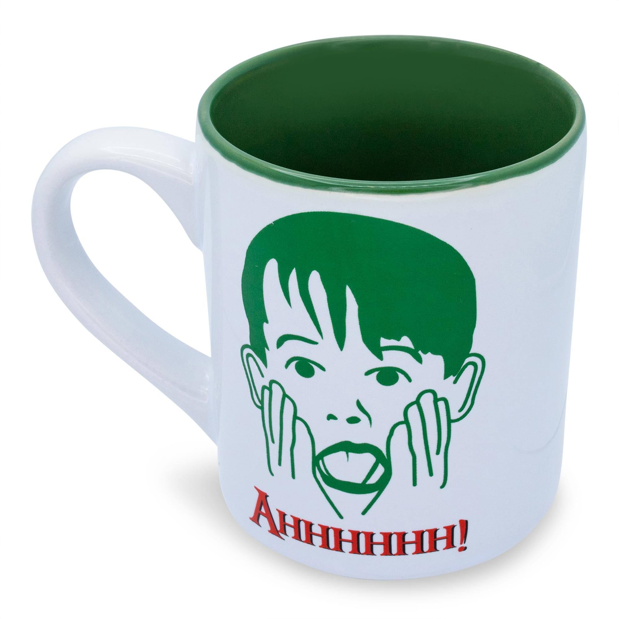 Alt View 1. Silver Buffalo - Home Alone Kevin Face Merry Christmas Ceramic Mug | Holds 14 Ounces - Green.