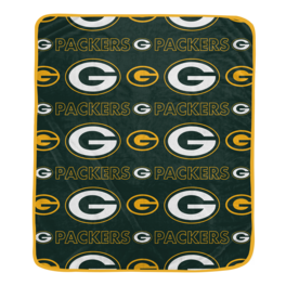 Pegasus - Green Bay Packers 50" x 60" Repeat Big Logo Wordmark Ultra Soft Blanket - Multicolor
