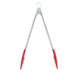 Cuisipro - 12 Inch Tongs With Teeth - Red