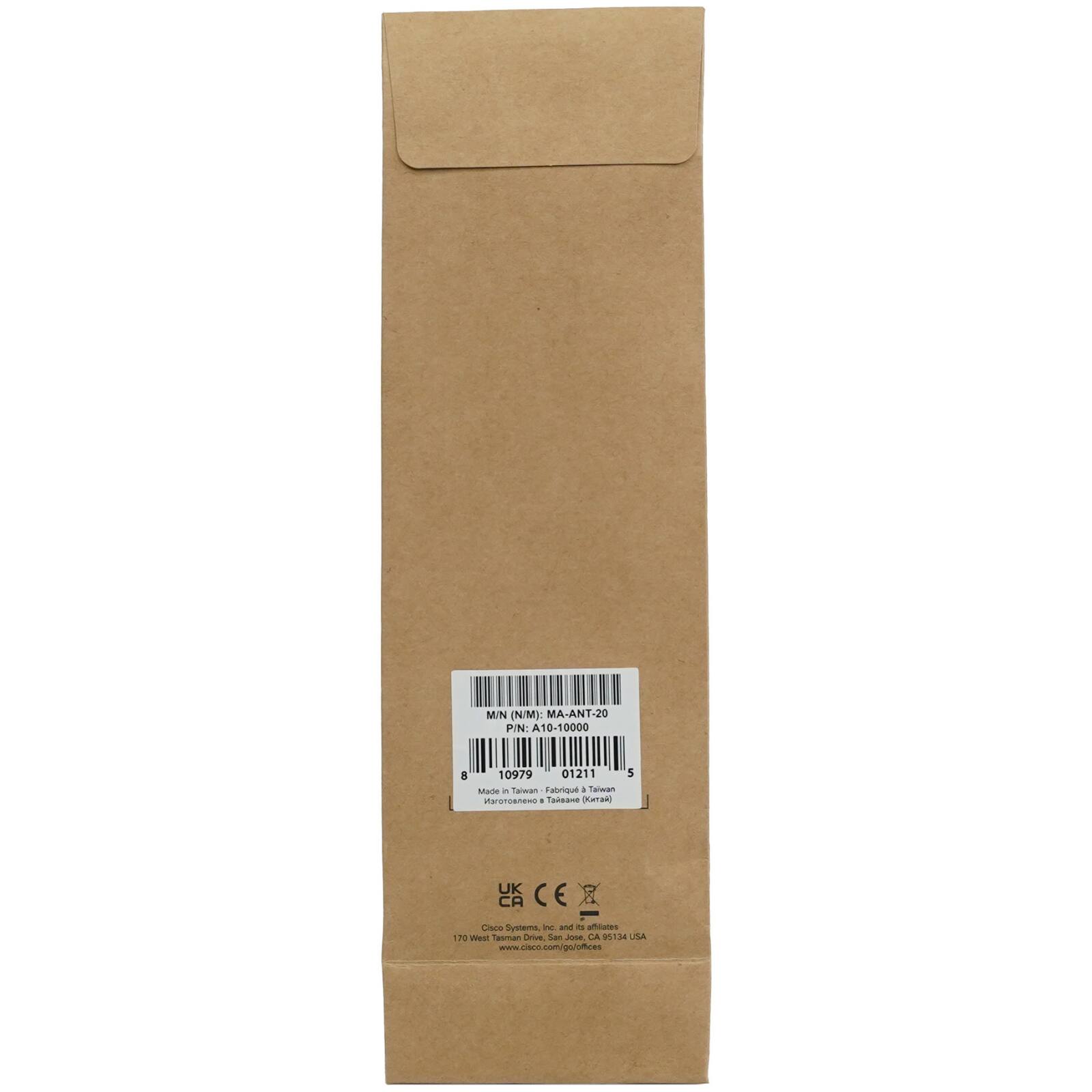 M/N (N/M): MA-ANT-20  
PIN: A10-10000  
8 10979 01211  
Muni in Sarwan Fabriqul a falwan - Taiaane (Ka)  
5 UK CA CE  
Cses Sym - and d aes Pa West anmun Grve Sian -M CA Pia L  
www.cisco.com/gu/offices  

MA-ANT-20  
PIN: A10-10000  
8 10979 01211  
Fabriqué à Taiwan  
Made in Taiwan  
UK CA CE  
Cisco Systems, Inc.  
170 West Tasman Drive  
San Jose, CA 95134 USA  
www.cisco.com/gu/offices