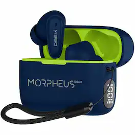 Morpheus 360 - Nemesis True Wireless Earbuds TW1800L-Bluetooth Headphones with Microphone-20H Playtime- Hi-Fi Stereo - Blue