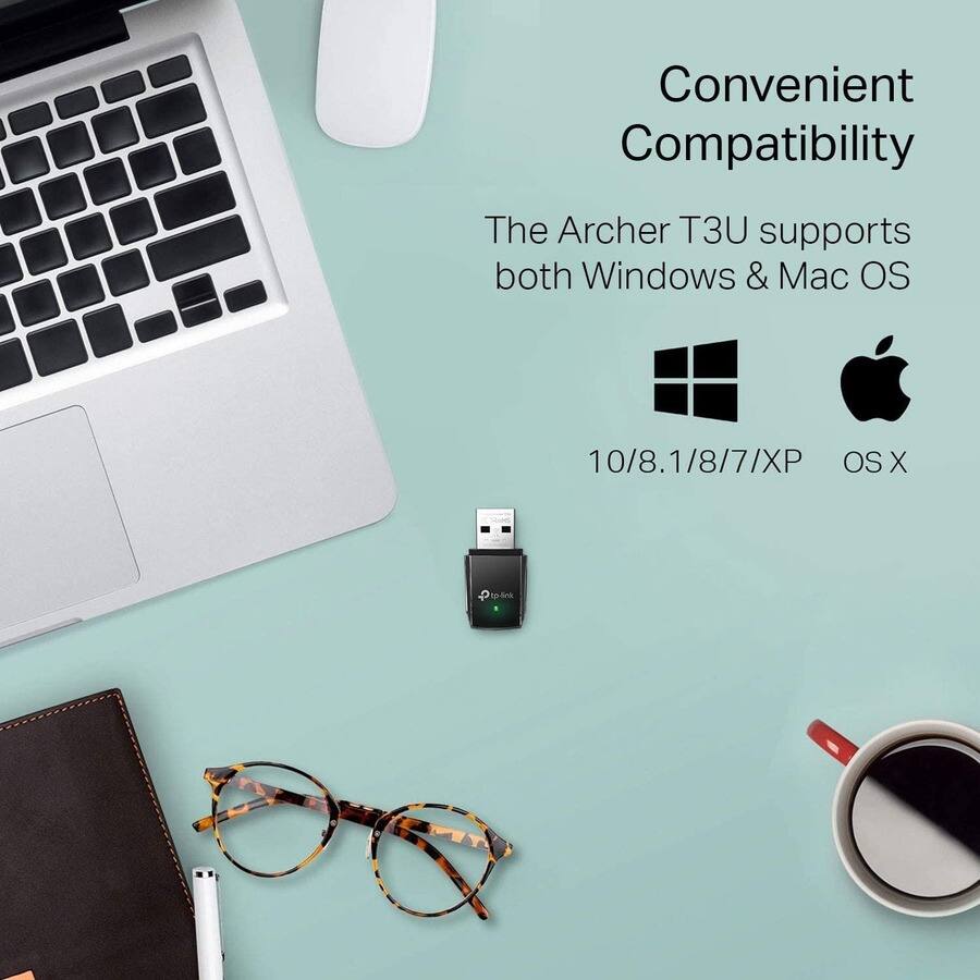 Convenient Compatibility

The Archer T3U supports both Windows & Mac OS

10/8.1/8/7/XP  OS X