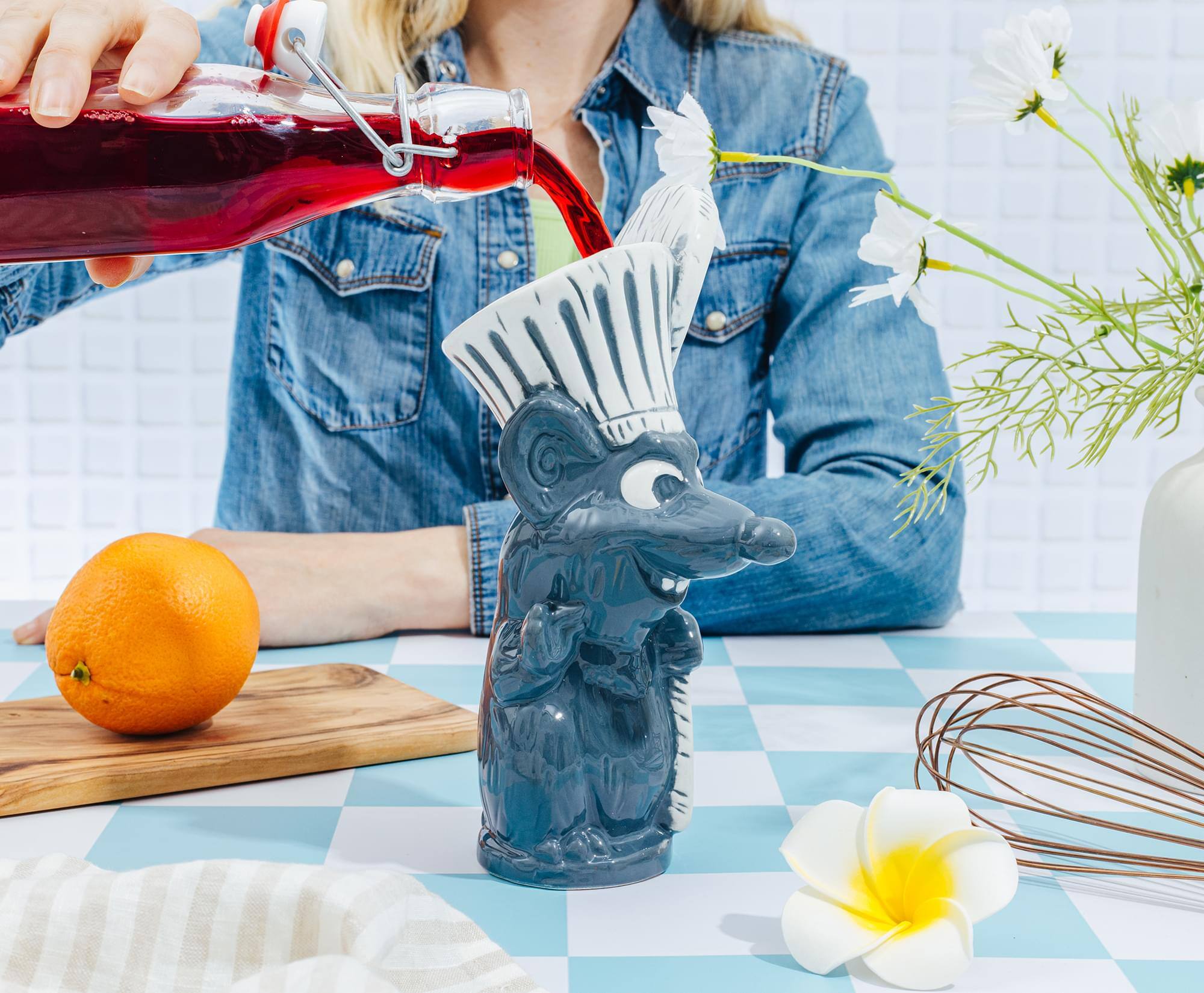 Alt View 4. Disney - Geeki Tikis Disney Pixar Ratatouille Remy Ceramic Mug | Holds 10 Ounces - Blue.