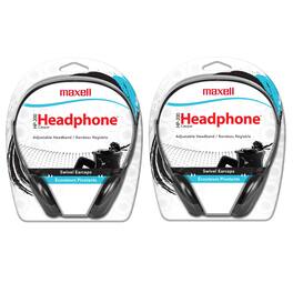 Maxell - HP-200 Stereo Headphones, Pack of 2