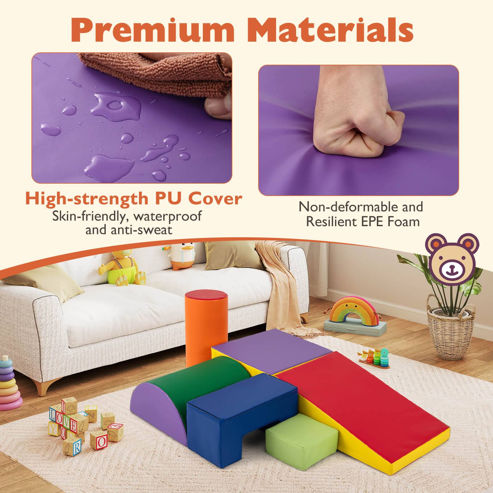 Premium Materials

High-strength PU Cover  
Skin-friendly, waterproof and anti-sweat

Non-deformable and Resilient EPE Foam
