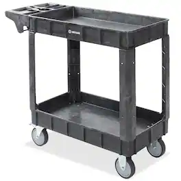Dryser - Utility Service Cart with Tiers - 550 -lb Capacity - 5-in Wheels - Black