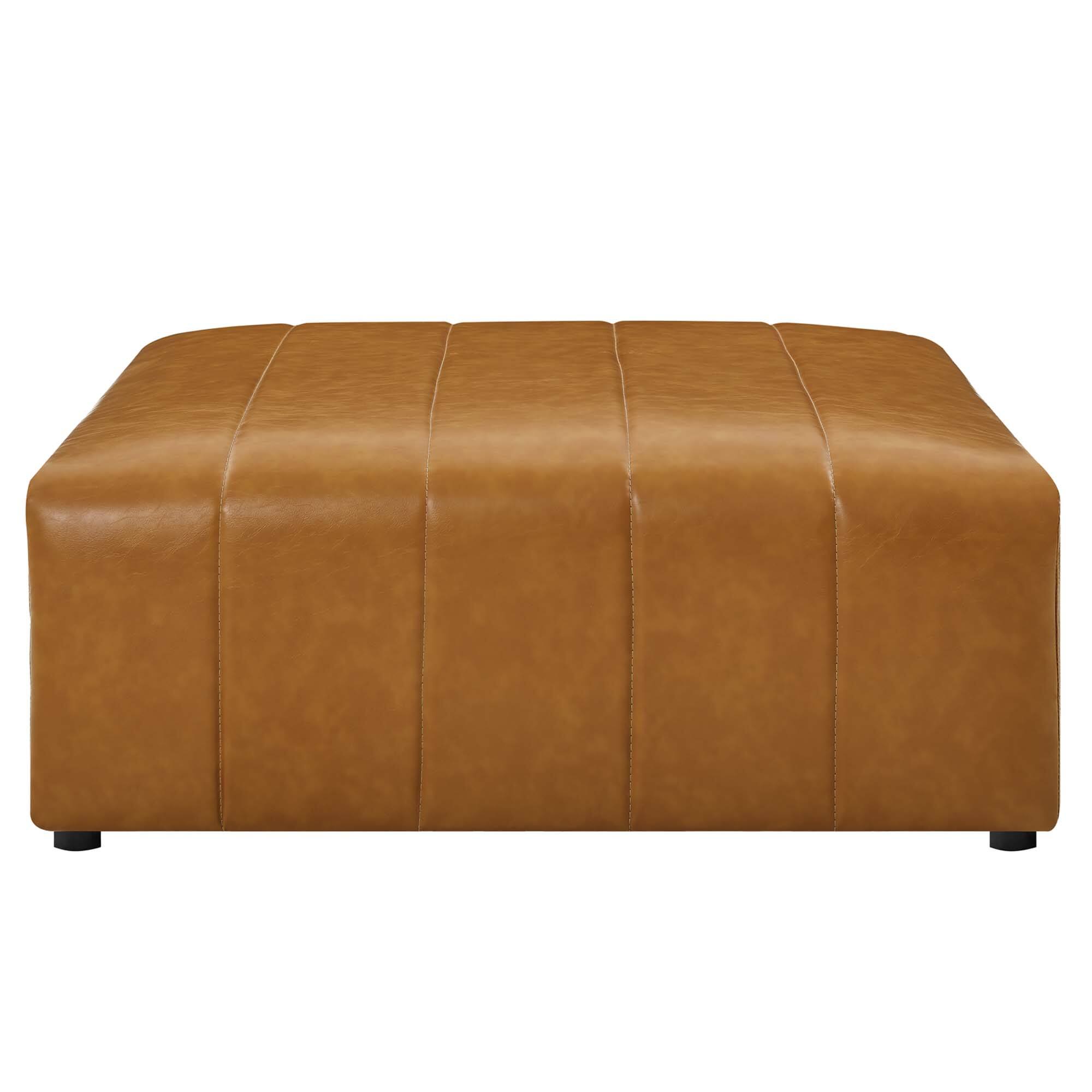 Alt View 7. Modway - Bartlett 5-Piece Vegan Leather Sectional Sofa by Modway - Brown.