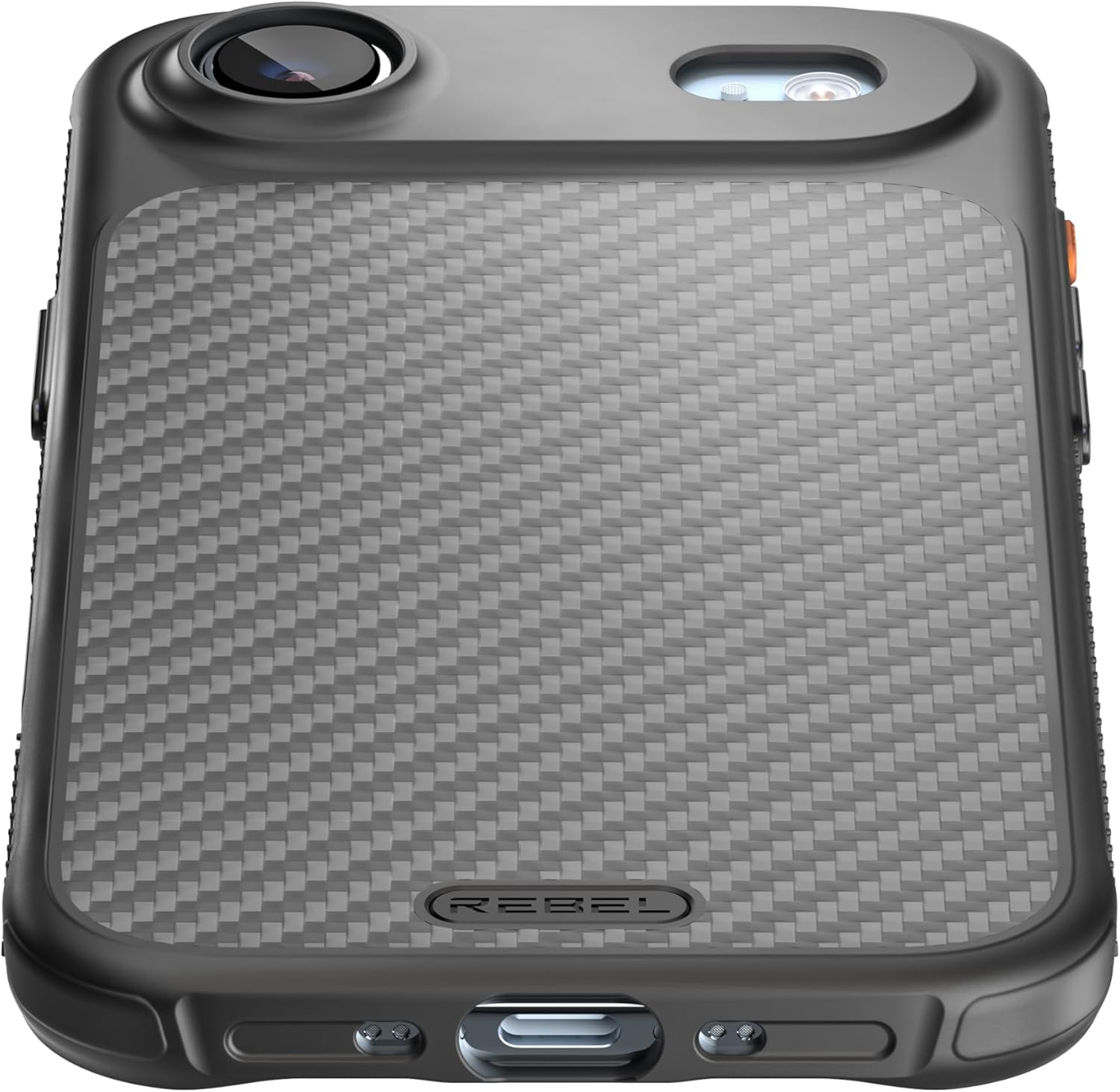 Back. Rebel - Rebel - Rebel Series GEN7 Case For Apple iPhone 17 Air - Black/Aramid Fiber - Black.