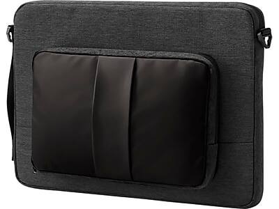 Alt View 2. HP - Polyester Laptop Sleeve for 15.6" Laptops/Brown - Black.