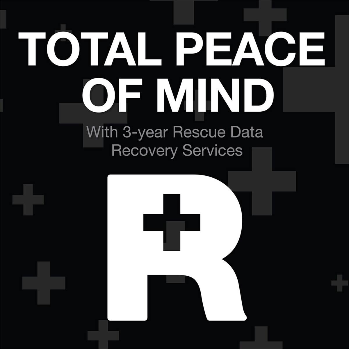 TOTAL PEACE OF MIND  
With 3-year Rescue Data Recovery Services