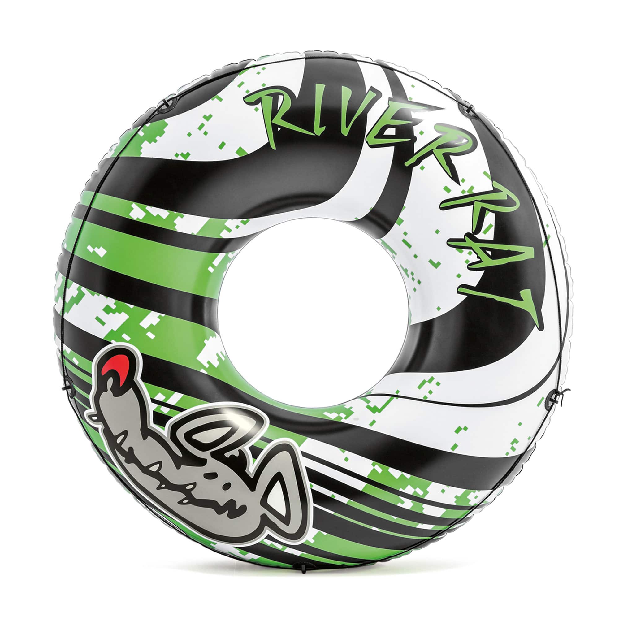 Intex - River Rat 48 Inch Inflatable Lake Boat Towable Floating Tube, Color Varies - Multicolor