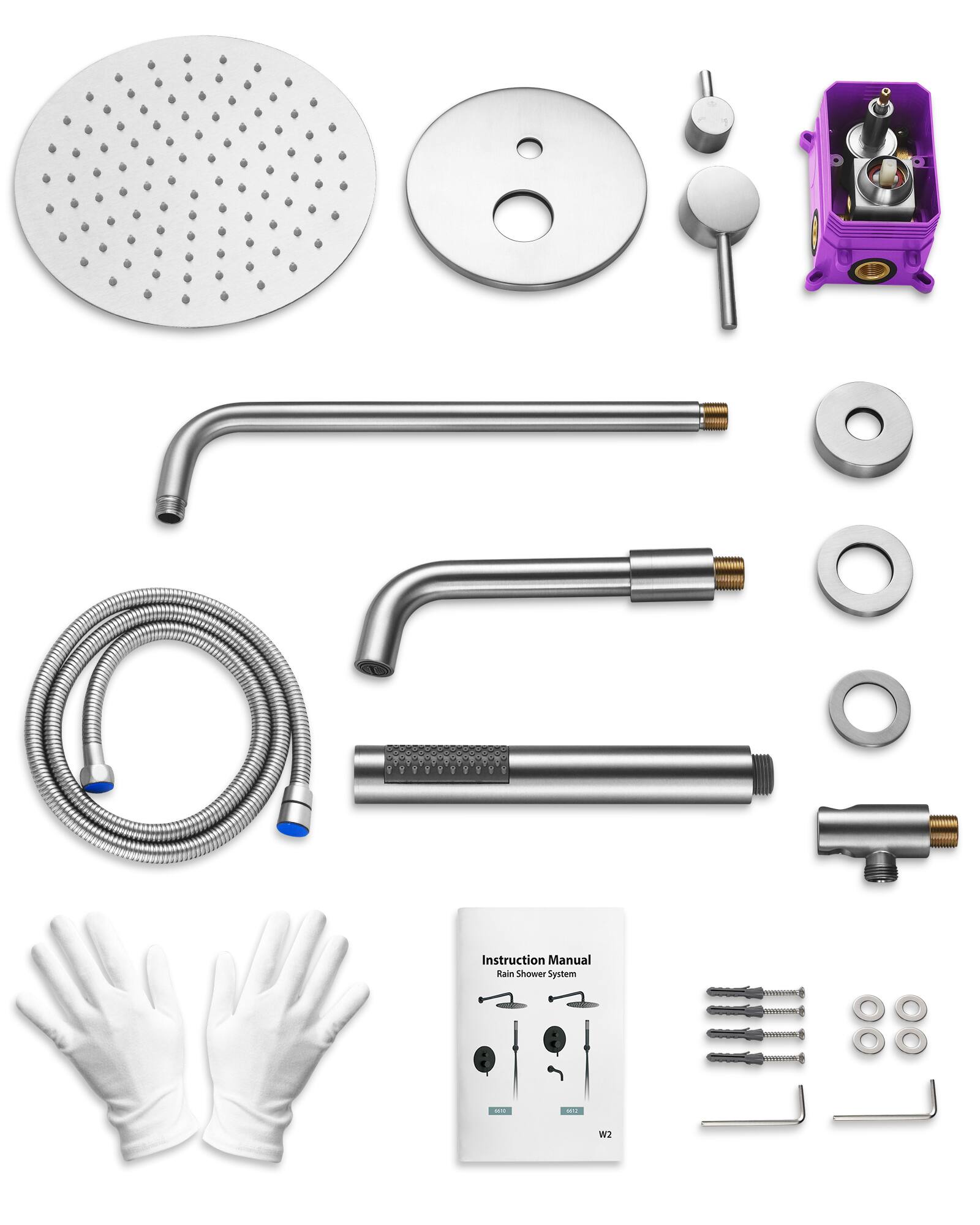 Instruction Manual  
Rain Shower System  
W2  

- 0610  
- 0611