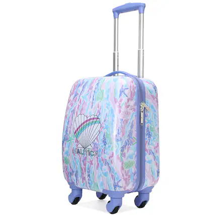 Front. Nautica - Nautica Kids 18" Airline Approved Carry-on Suitcase | Pastel Shell - Pastel Shell.