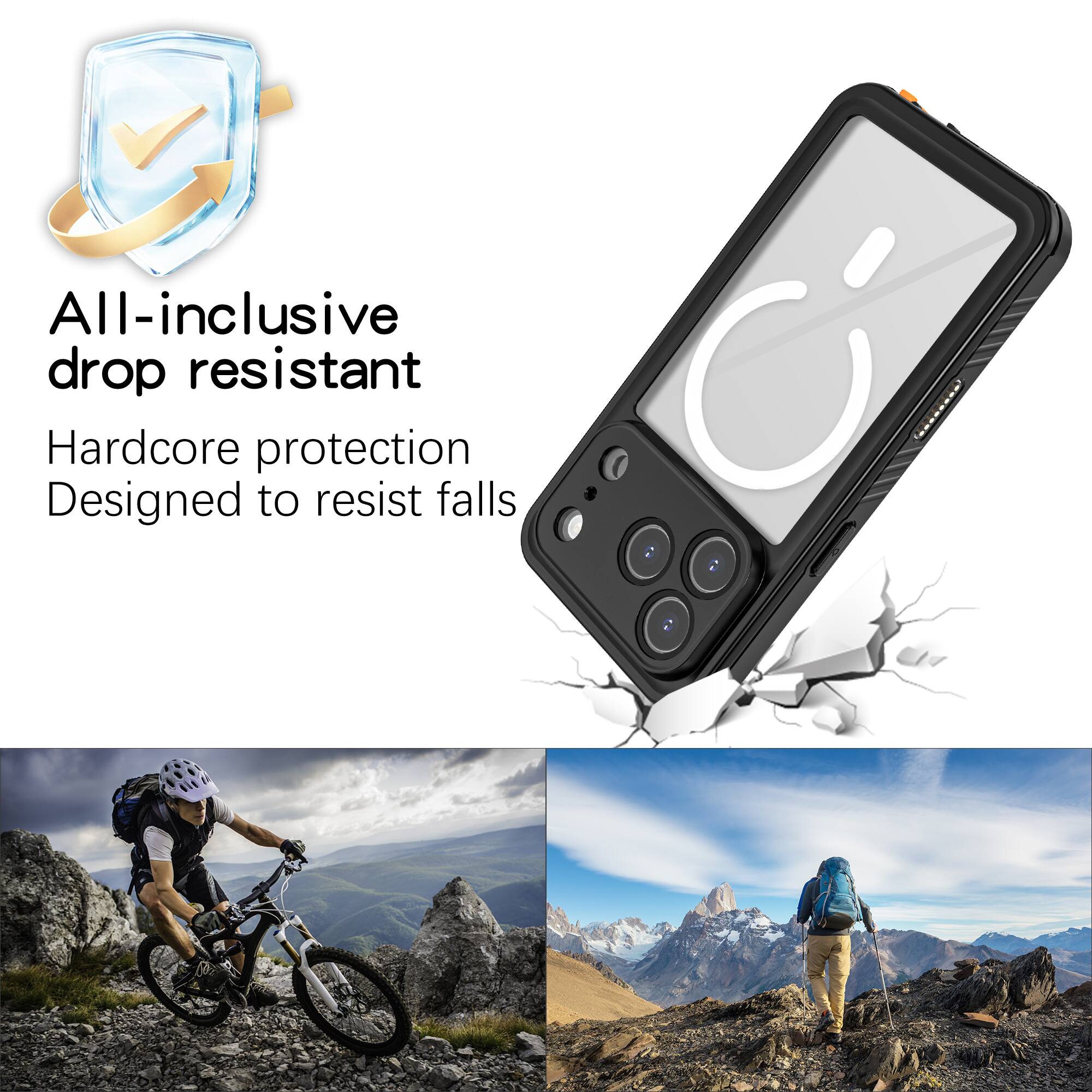 All-inclusive drop resistant  
Hardcore protection  
Designed to resist falls