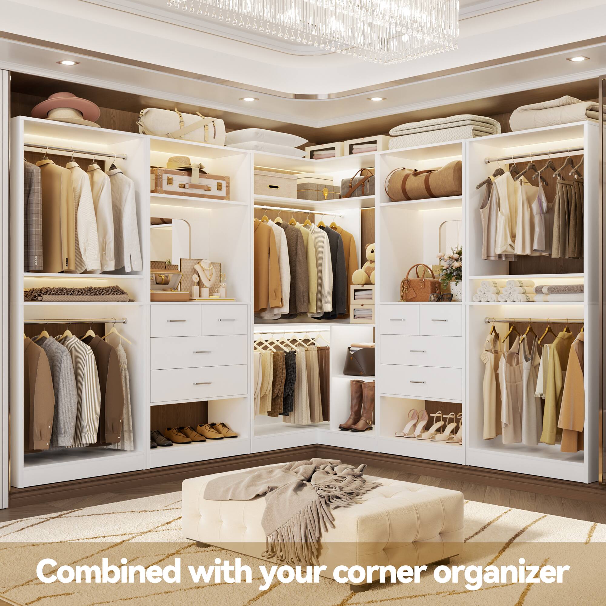 Combined with your corner organizer