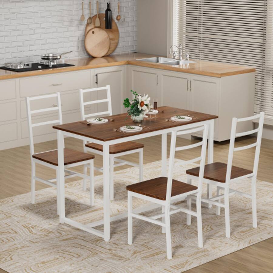 Kitchen Compact Piece Dining Set AWQM Dining Room Table Set For