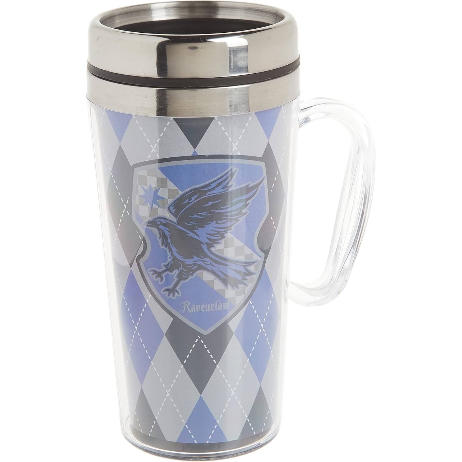 Left. Spoontiques - Spoontiques Harry Potter Ravenclaw Double Walled Stainless and Acrylic Insulated Travel Mug 14 ounce - Multicolor.