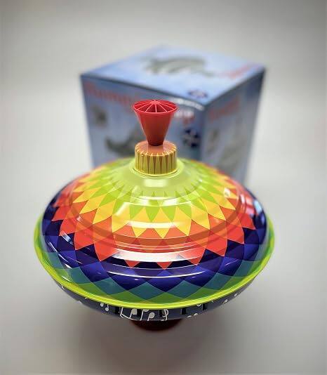 Angle. KSM Toys - Choral Multicolor Music Spin Top Toy toupi for Children from KsmToys Bolz. The Funny Buzzing Choral Hum Gets Louder As T - Blue.
