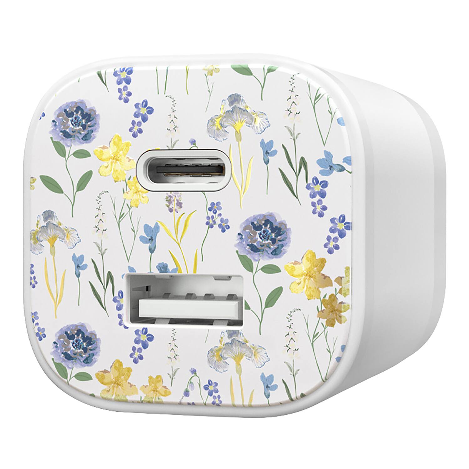 Alt View 9. HyperGear - TECHcessories 30-Watt USB-C PD Charging Kit with Travel Pouch - Purple Floral.