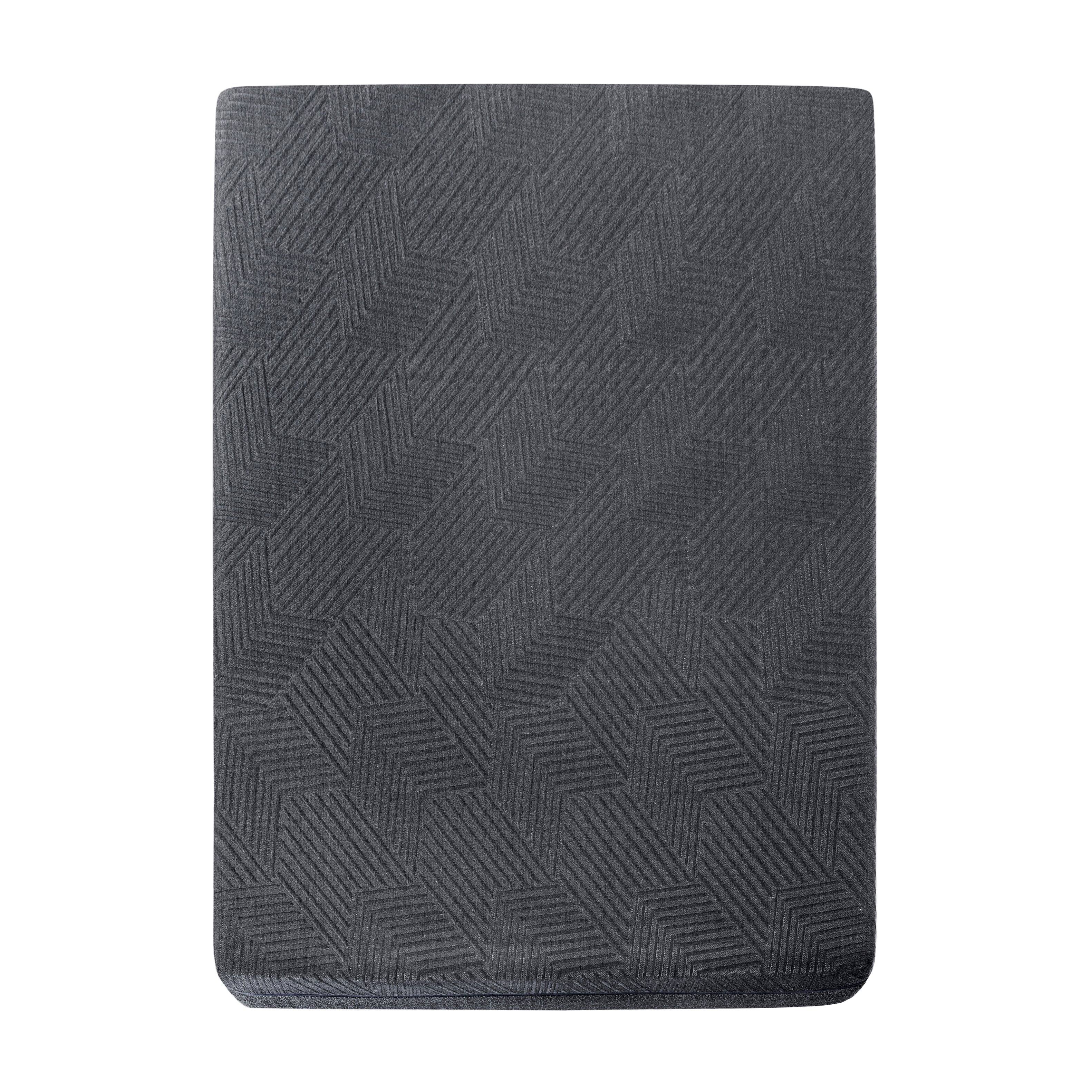 Left. TinyHomie - 11inch Queen Mattress Green Tea Gel-Infused Memory Foam Mattress Gray Mattress in a Box - Dark Gray.